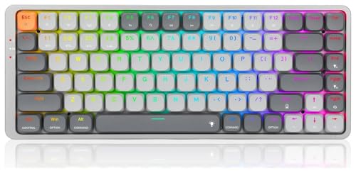 Image of Redragon Gamer Azure Keyboard K652 Grey Triple RGB Connectivity 75%