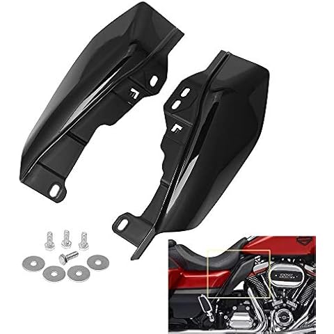 AQIMY Black Mid-Frame Air Deflector Heat Shield Trim Cover for Harley Touring Electra Street Glide Road Glide Trike 2017-2022 Cover