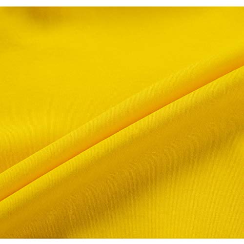 Jiahong Kids Athletic Hoodie Fashion Hooded Sweatshirt Youth Zip Up Hoodies Jacket For Boys And Girls(Yellow, M) #TOP3