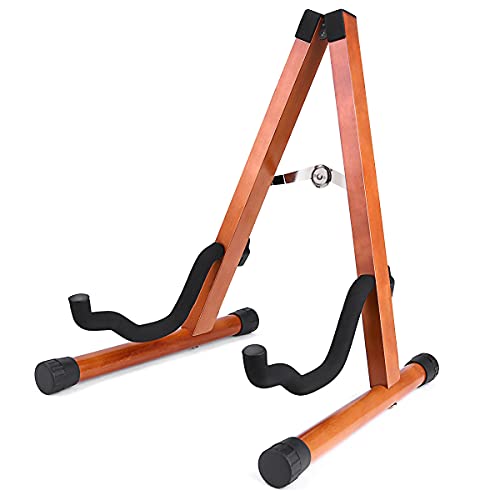 summina Support pour guitare en bois massif avec support amovible pour instruments à cordes en bois de bouleau pour… - Les Beatles, Paul McCartney, John Lennon, RIngo Starr, George Harrison summina Support pour guitare en bois massif avec support amovible pour instruments à cordes en bois de bouleau pour…