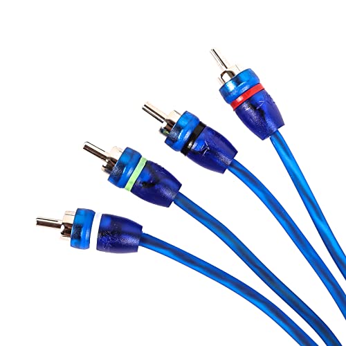 Skar Audio 17-Foot 4-Channel Twisted Pair RCA Interconnect Cable - SKAR4CH-RCA17