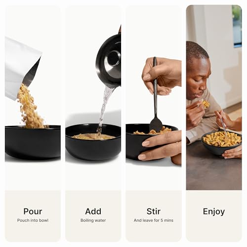 Huel Hot & Savoury Meal Packs, Pasta Bolognese, 7 Meals, Plant-Based Protein Meal With 25G Protein, 26 Vitamins & Minerals, Vegan, Nutritionally Balanced, High-Protein Ready Meals - 7