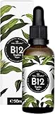 VITAMIN B12 HOCHDOSIERT: Vitamin B12 Tropfen mit beiden bioaktiven B12 Formen Methylcobalamin und Adenosylcobalamin. 250µg Vitamin B12 je Tagesdosis (1 Tropfen). Das Vitamin B12 von Feel Natural wird aus Fermentation von Mais gewonnen. 50ml entsprechen 1750 Tropfen. Wir verzichten im Gegensatz zu vielen anderen Herstellern auf natürlichen Alkohol und verwenden stattdessen Glycerin.