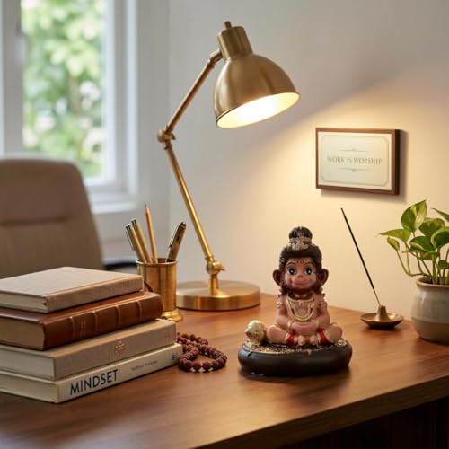 Image of ZAICUS Baby Hanuman Idol for Home Decor | Cute Bal Hanuman Statue for Car Dashboard, Home Temple, Office Desk & Spiritual Gift Item