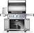 Napoleon Rogue PRO-S 625 Propane Gas Grill with Infrared Side and Rear Burners, Stainless Steel - 7 Burners
