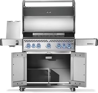 Napoleon Rogue PRO-S 625 Natural Gas Grill with Infrared Side and Rear Burners, Stainless Steel, Durable 7-Burner Outdoor BBQ