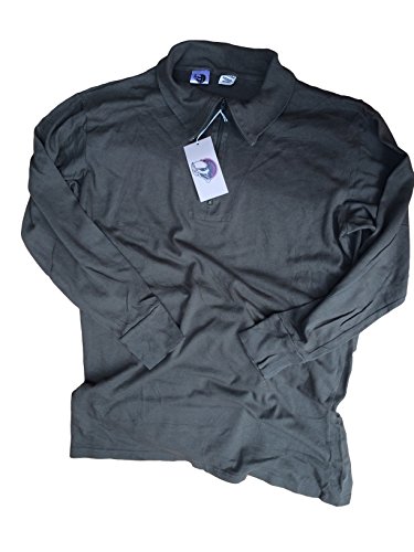 Abrigo con cremallera superior del ejército alemán, hombre, verde, Medium