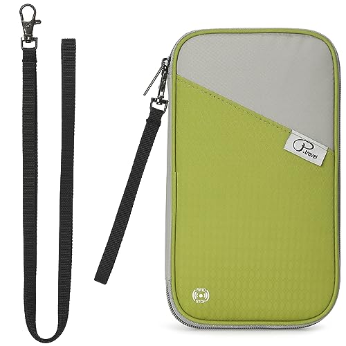Lychii Portafogli da Viaggio, Custodia Porta Passaporti Famiglia con Protezione RFID, Impermeabile Portafoglio Documenti & Organizer per 4 Passaporti, Carta di Credito, Biglietti Aerei, Denaro