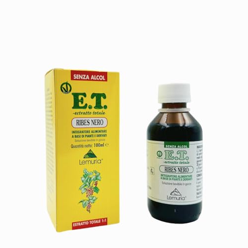 Lemuria - RIBES NERO - Estratto Totale 1:1, Per il Benessere di Naso e Gola - Integratore Alimentare a Base di Piante e Derivati - 100 ml