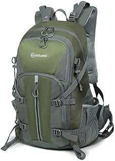 Oreunik Hiking Backpack 45L, Breathable Lightweight Waterproof Rucksack for Men Women, Multi-functional Hang System Large Rucksack for Outdoor Mountaineering Trekking Camping