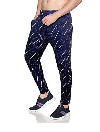 Image of AVOLT Men Slim Fit Lycra Blend Track Pants