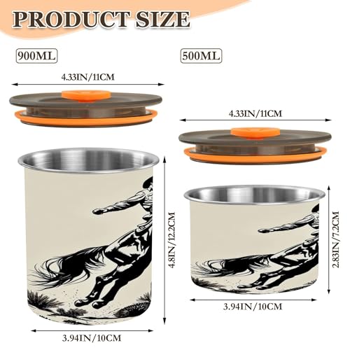 Contenedor hermético para café de acero inox 17 oz miniatura 3