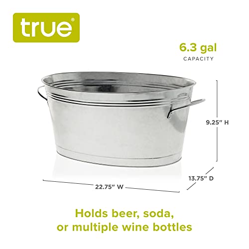 True 10522 Ice Buckets For Parties 6.3 Gallons (23.8 Liters), Large Galvanized Tubs thumb #2