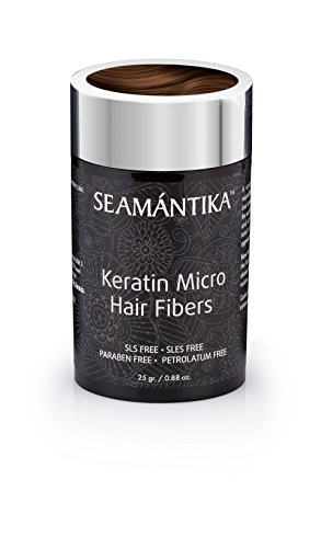 Hair Fibers Building Instantly Younger Look with Full, Thick Hair – Give Appearance of Instant Hair Growth – Conceal Male and Female Hair Loss for Immediate Anti Aging by SEAMANTIKA - .88 oz