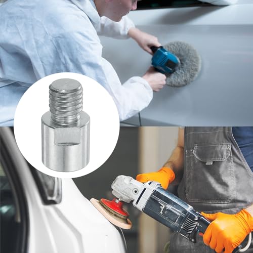 QUARKZMAN 2 Stücke 5/8-11 Weiblich zu M14-11 Männlich Adapter Polierer Adapter Verbindung Drehwerkzeug Anbaugerät Gewindeadapter für Polierscheibe Rad