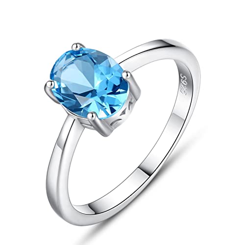 Bague saphir argent sterling cadeau idéal anniversaire