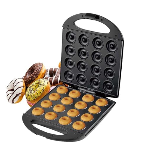 GAOQLX-RSDK Breakfast Machine, Donut Maker, Household Bread Machine, Double-sided Heating, 16 Holes Machine A Pancake