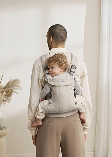BabyBj&ouml;rn Baby Carrier Harmony, Woven m&eacute;lange, Light Beige | 3-in-1 Ergonomic Baby Carrier; Newborn, Facing-in, Outward-Facing, and Back Carrying Positions Supported (7-40 lbs), Newborn to Toddler