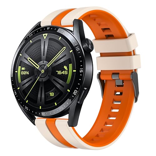 Correa de reloj de silicona impermeable de 22 mm y 20 mm con cierre seguro para Huawei Watch GT