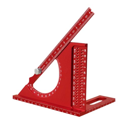 Règle de mesure multi-angles résistante pour équerre de menuiserie