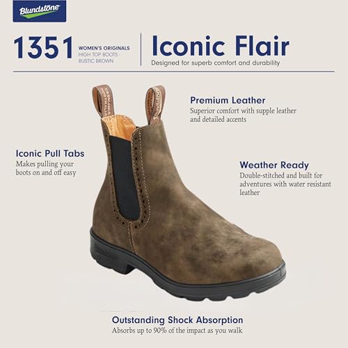 Blundstone High Top Chelsea Boots - Women3