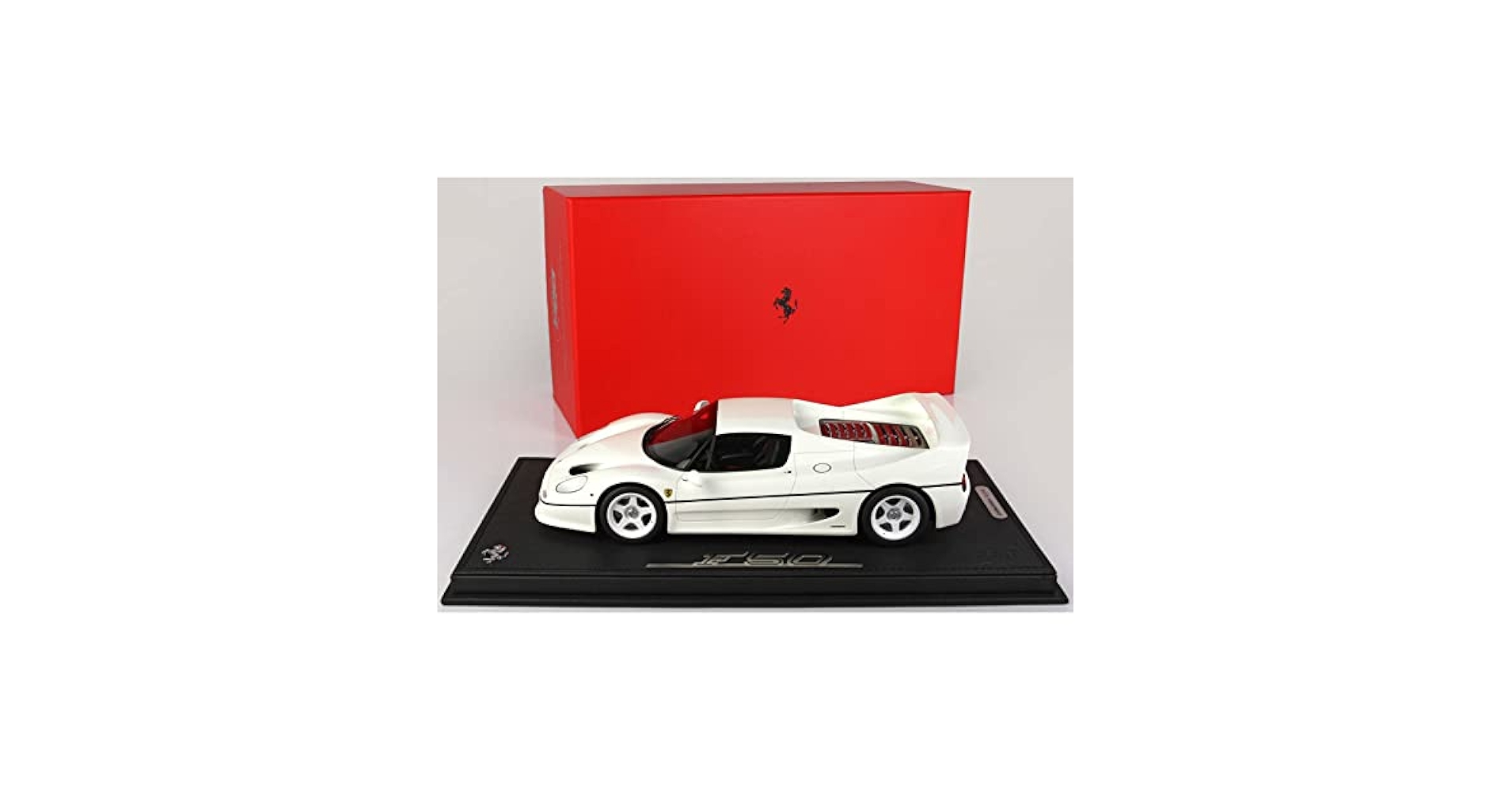 Amazon.com: BBR 1995 F50 Coupe Avus White with Display CASE