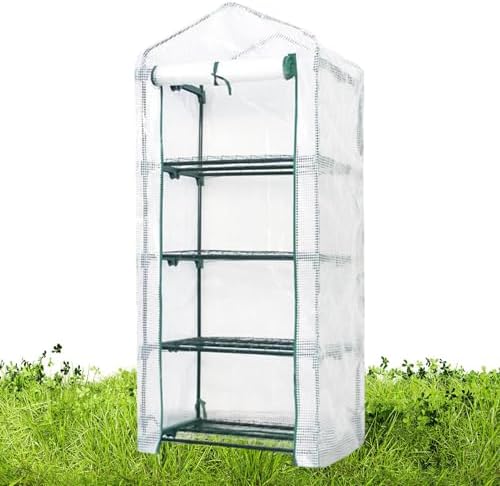 Cubierta de invernadero – Cubierta de invernadero de PVC para jardinería, accesorio de repuesto resistente a los rayos UV para patio, terraza, terraza, granja, planta, patio al aire libre