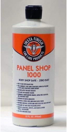 InstaFinish Panel Shop 1000 Body Shop Safe Auto Polish – 32oz | Zero Dust, Swirl-Free Gloss Finish | Removes Swirls, Oxidation & Scratches | Professional Car Detailing Compound | Made in USA