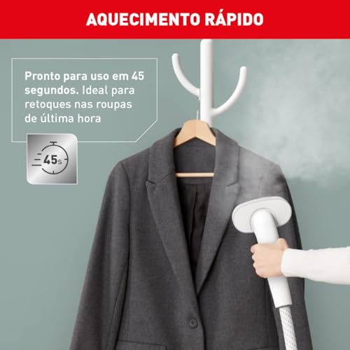 Vaporizador de Roupas Arno Steam Home, Pendura suas roupas, Higieniza e Desodoriza, 220V, Branco e C