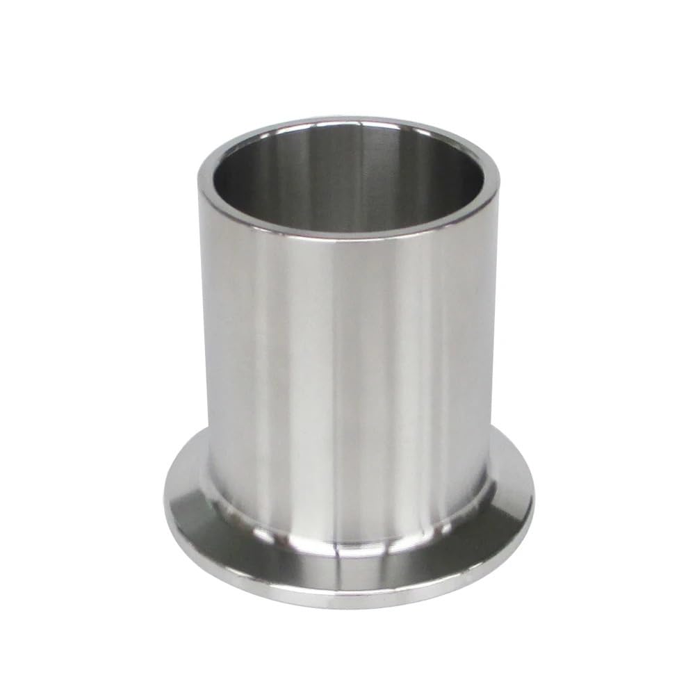 Wuukepsg Ss304 3/4'' 1'' 1.5'' 2'' 3'' 4'' Sanitary Tri Clamp Long Weld On Ferrule Pipe L=50Mm 316 Stainless Steel/Ss304/19Mm * Ferrule 50.5
