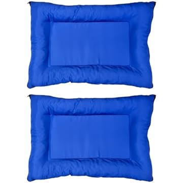 Kit 2 Camas Futon Caminha Pet Cachorro Gato Colchão Colchonete Médio (azul)