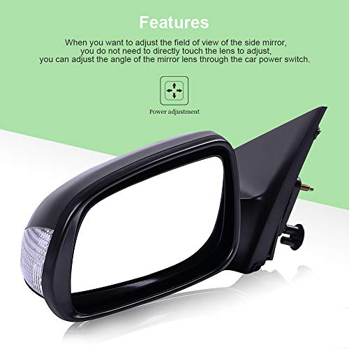 Scitoo Pair Door Mirrors Fit 2005-2010 Tc Base Coupe Signal Power Adjusted Manual Folding Side Tow Mirrors #TOP6