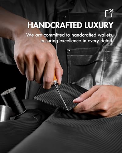 iwantit Finest Full Grain Leather Wallets for Men, Trifold Pop up Minimalist Smart Wallet, Credit Card Holder, Front Pocket Slim Wallet, RFID Blocking, ID Window4