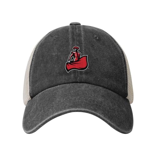 Cal State Northridge Matadors CSUN Vintage Washed Denim Mesh Cap-Breathable Curved Brim Hat for Unisex