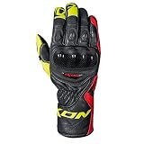 Ixon RS CIRCUIT-R GUANTO EST. PELLE/TESSUTO U NERO/ROSSO/GIALLO CHIARO XL