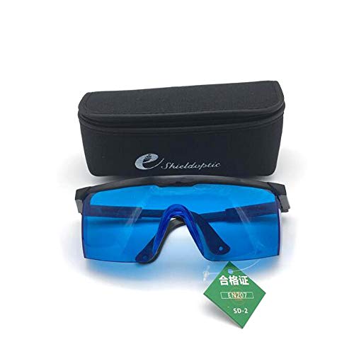 Lunettes de protection laser pour éviter la fatigue oculaire lors des alignements He-Ne