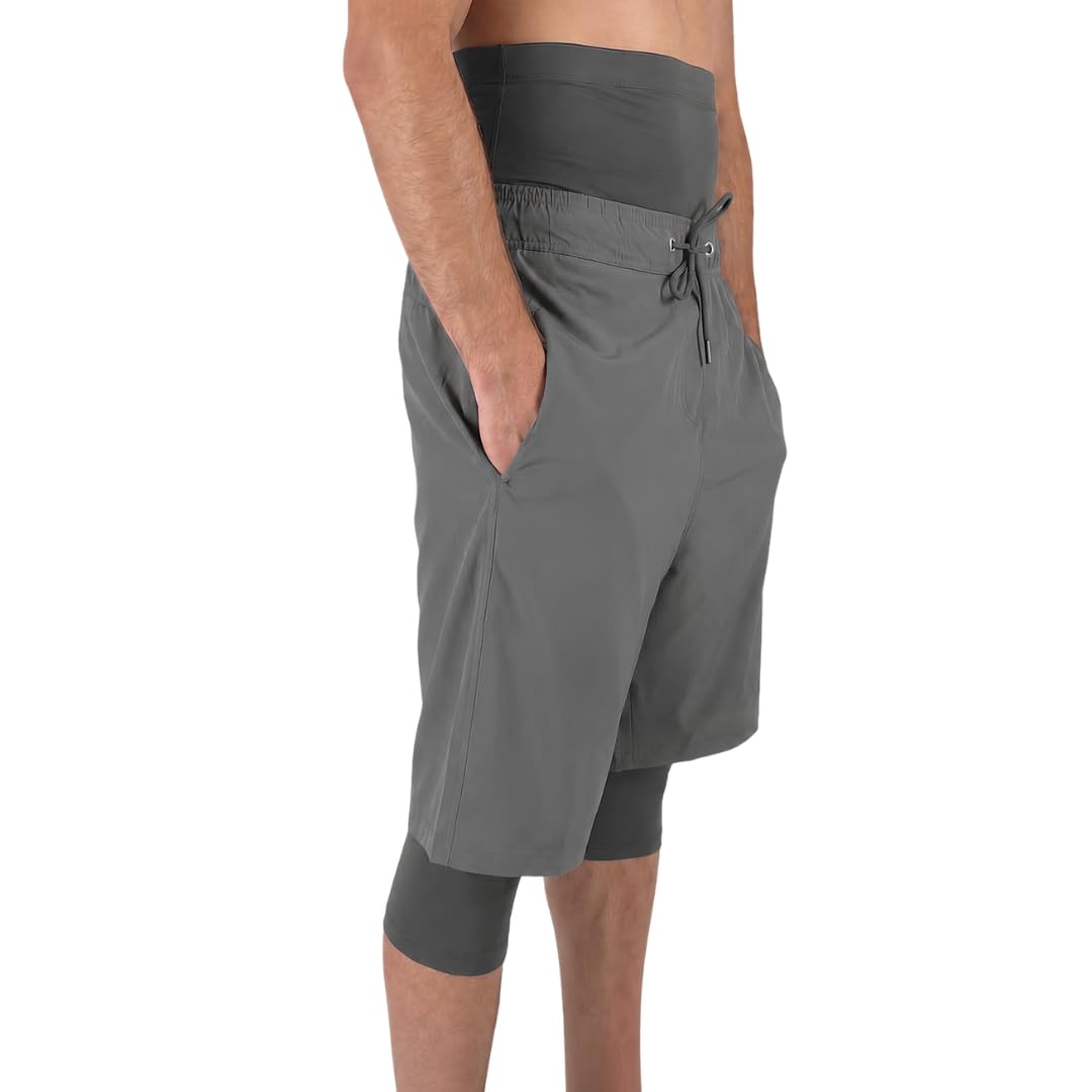 Modesty Costume da Bagno Modesto Uomo Costume Islamico Copertura Awrah Pantaloncini Nuoto con Leggings Asciugatura Rapida Protezione UV