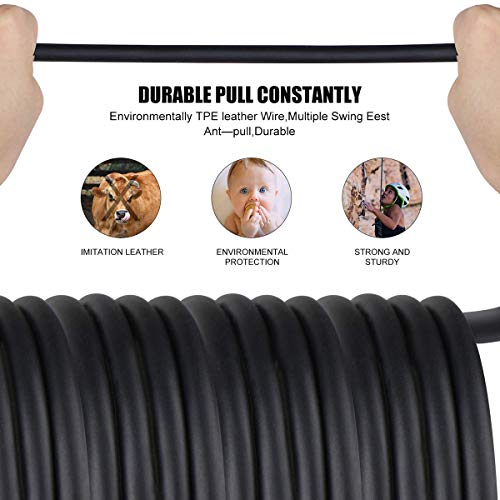 Iphone Cable,Sharllen Metal Spring Iphone Charger Cable Lightning Cable 3Ft/6Ft/10Ft Long Charging&Syncing Iphone Charging Cord Data Wire Compatible Iphone 11/Xs/Max/X/8/8Plus/7/7P/6/6 P/6S/Ipad Black #TOP3