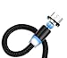Produktbild AllRing 1/2M Magnetische Micro USB Kabel Für Samsung Android Handy Typ-c Lade Für iPhone XS XR 8 11 Magnet Ladegerät Draht Kabel (Black Type C,Länge:2M)