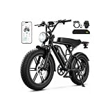 Electric Bike for Adults,1500W Peak 20' Fat Tire Ebike 28MPH 65/110 Miles