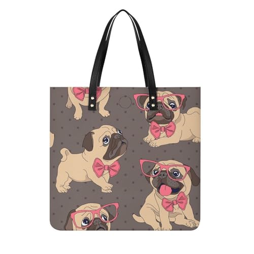 Sac à bandoulière carlin brun emportez votre passion partout avec vous