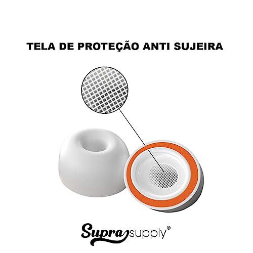 Ponteira Compatível com Airpods Pro Linha Premium com Espuma Borrachinha da Ponta de Airpods Pro (Mé