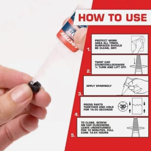 Image of Loctite Super Glue Liquid Longneck Bottle, 5g Bottle (Pack of 1) Instant Adhesive for Plastic, Wood & Metal, Clear Superglue with Extra Long Precision Nozzle, Quick‑Dry Formula
