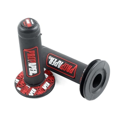 Moto Dirt Pit Vélo 7/8Inch Guidon En Caoutchouc Poignées De Frein À Main-Rouge