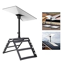 Starlink Gen 3 Halterung, Starlink Gen 3 Dachfirsthalterung, Starlink Montagesatz Gen 3 mit 0-30° Verstellbarem Starlink Gen 3 Rohradapter, Starlink Gen 3 Halterung, Kompatibel mit V3 Starlink