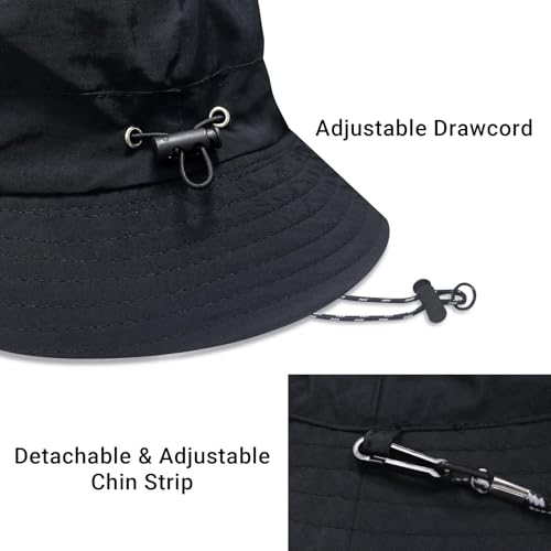 Image of PFFY Waterproof Bucket Hat Rain Quick Dry Hats for Men Women Packable Sun Hat for Fishing Hiking Outdoors