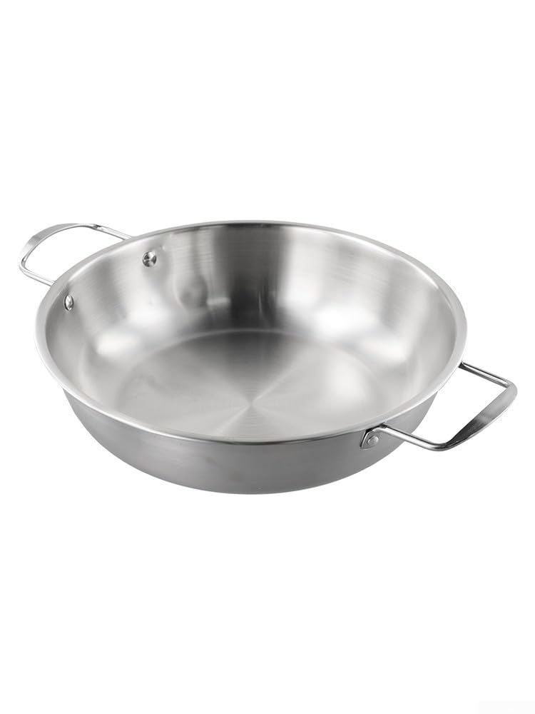 Olla coreana de los tallarines del acero inoxidable los 24cm con el interior liso y la conductividad termal equilibrada