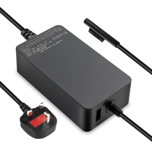 65W Laptop Charger Compatible with Microsoft Surface Pro Laptop Book Go
