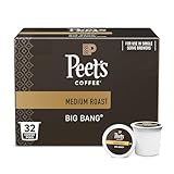 Peet's Coffee, Medium Roast Single Serve Coffee Pods - Big Bang, 32 Count (1 Box of 32 Pods)