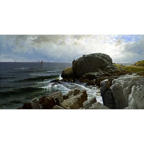 Impression giclée sur toile Castle Rock Bricher tableau salon 127cm